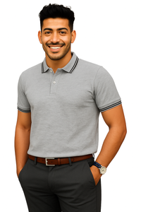 Men's Polo T-Shirt - Grey