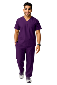 Regular Male Scrub Suit - Purple