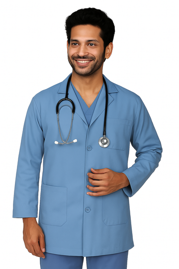 Lab Coat Unisex Light Blue