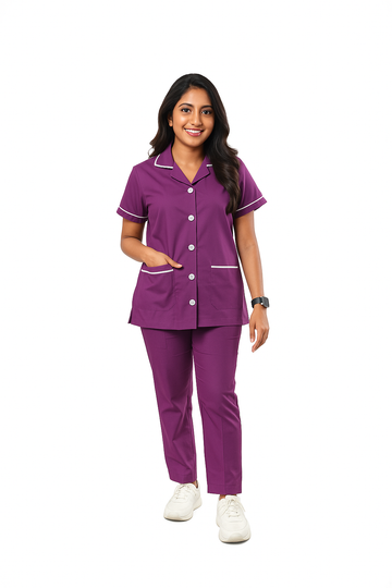 Female Nurse Uniform Violet