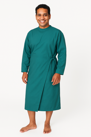 Surgeon Gown With Overlap - Green