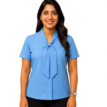 Front Desk Office Shirt Female - Blue