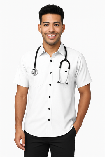 Support Crew Shirt Male - White