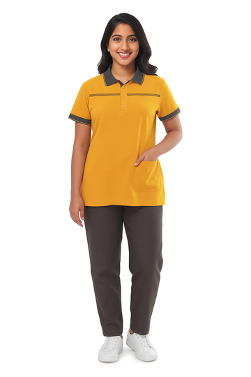 Support Crew Suit Female - Mustard
