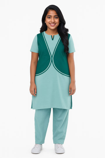 Support Crew Designer Suit Female - Green