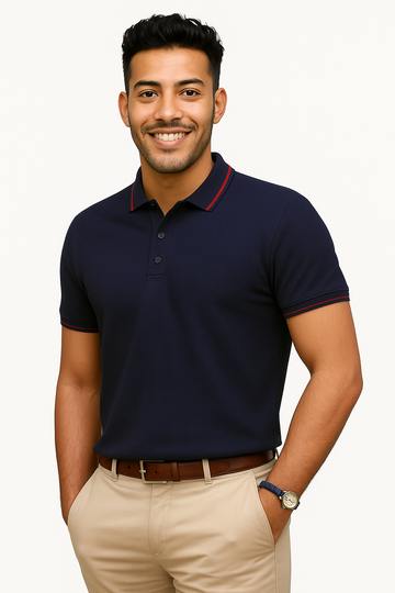 Men's Polo T-Shirt - Navy