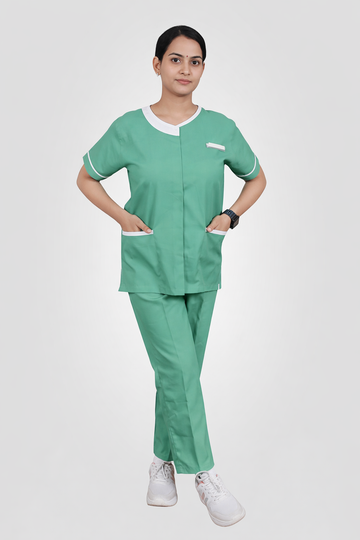 Female Nurse Uniform NU1 - Aqua Green