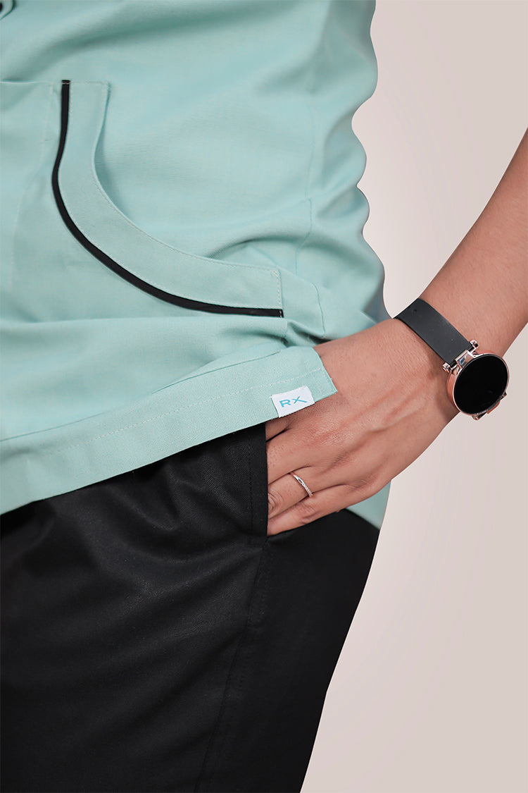 Female Nurse Uniform NU4 - Aqua Green