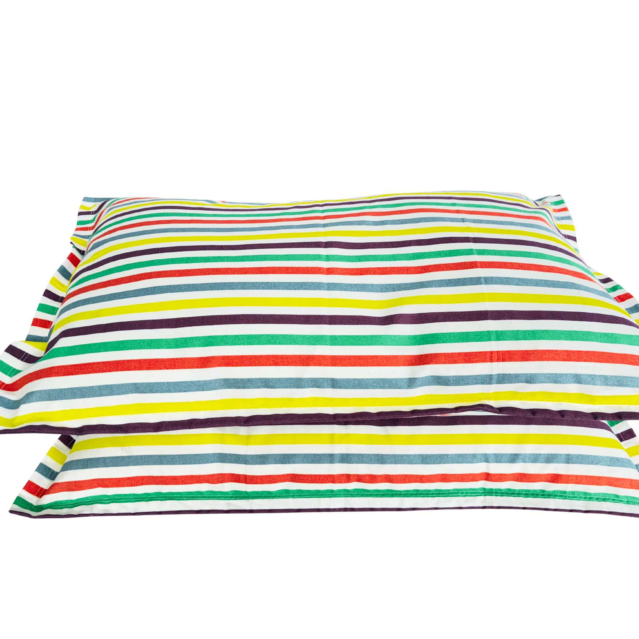 Pillow Covers - Multicolour Strips Design - 19 x 28 inches (Pack of 2)