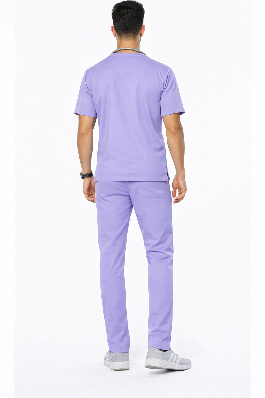 FlexiFit 2-Way Stretch Male Scrub Suit - Lavender