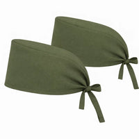 Unisex Scrub Cap (Pack of 2 Pcs) - Forest Green