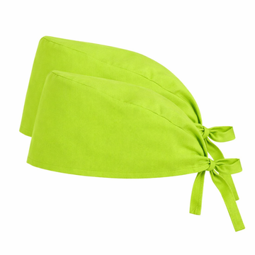 Unisex Scrub Cap (Pack of 2 Pcs) - Lemon Green