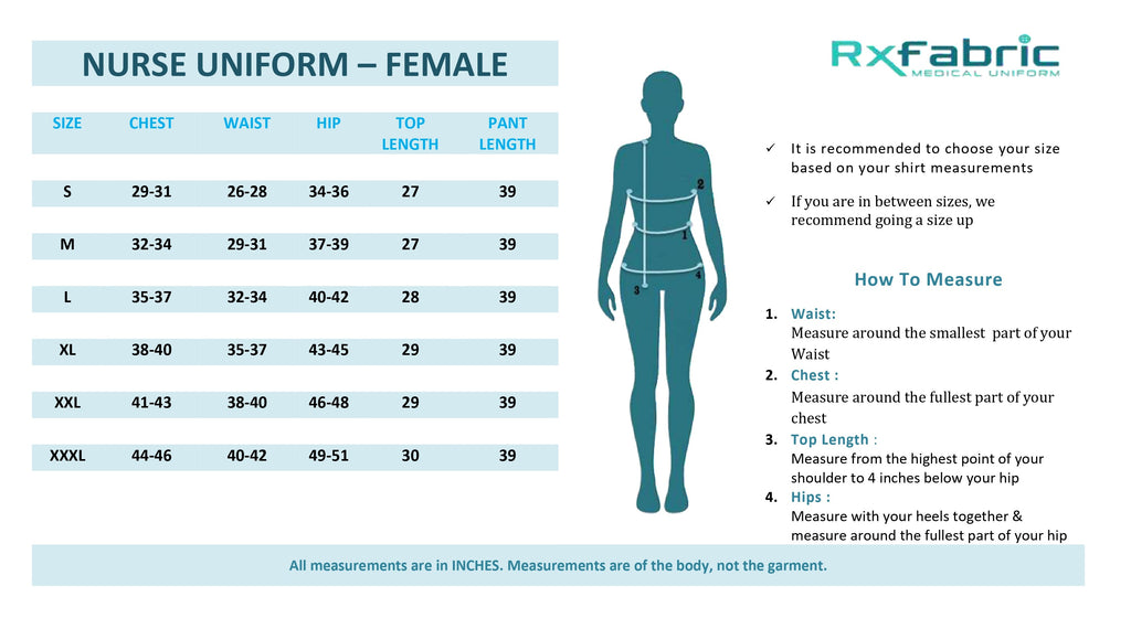 Product Size Chart