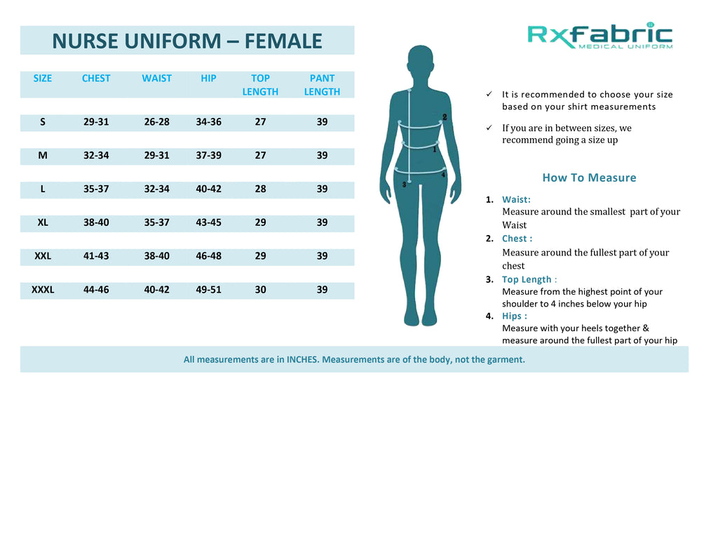 Product Size Chart