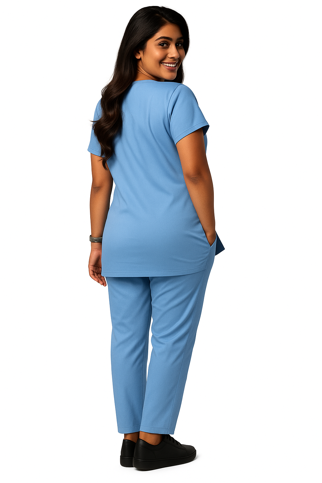 Regular Female Scrub Suit - Light Blue