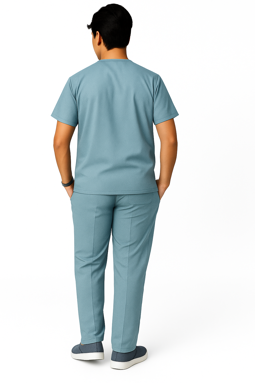 Regular Male Scrub Suit - Gray
