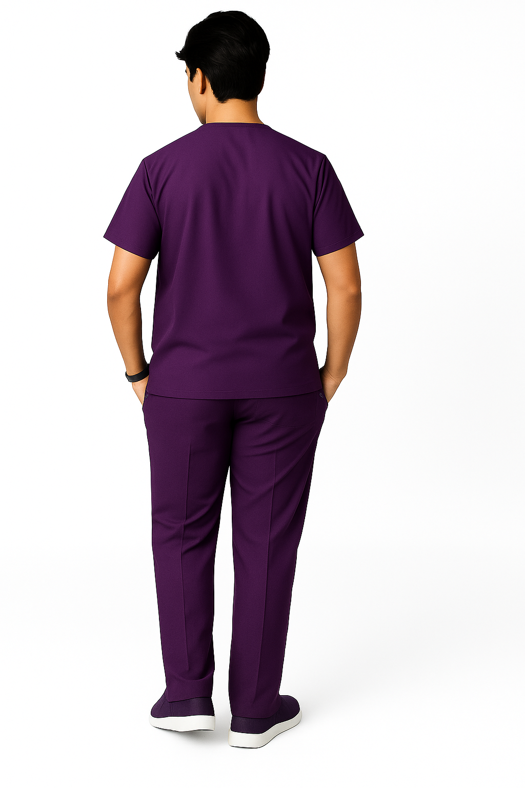 Regular Male Scrub Suit - Purple