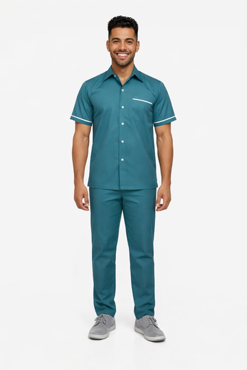 Male Nurse Uniform Suit NUM1 - Teal