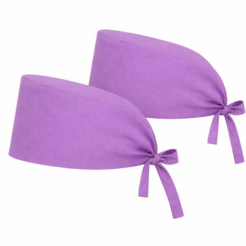 Unisex Scrub Cap (Pack of 2 Pcs) - Purple
