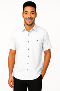 Support Crew Shirt Male - White