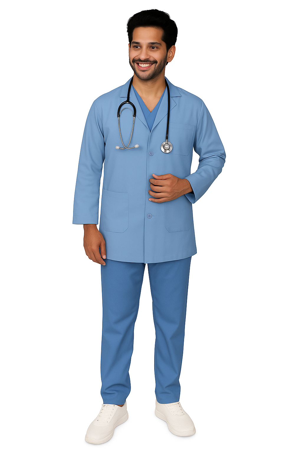 Lab Coat Unisex Light Blue