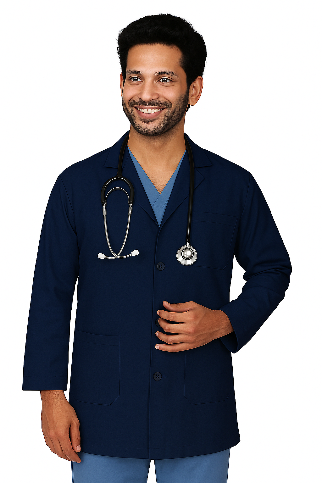 Lab Coat Unisex Navy