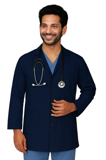 Lab Coat Unisex Navy