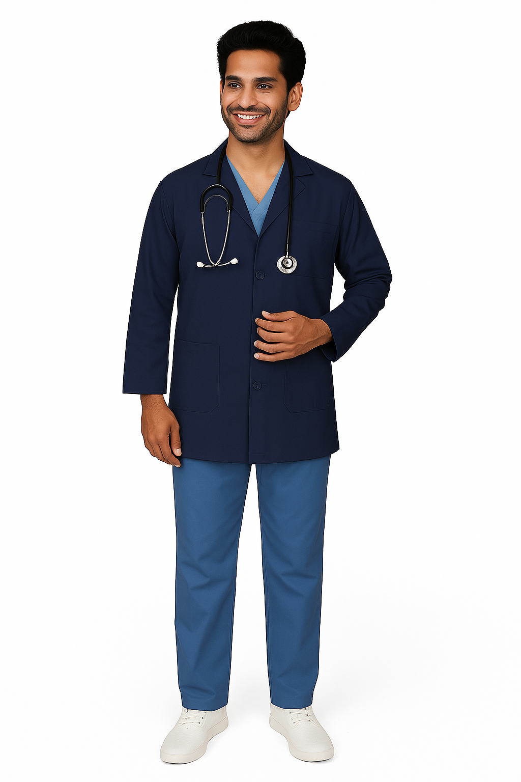 Lab Coat Unisex Navy