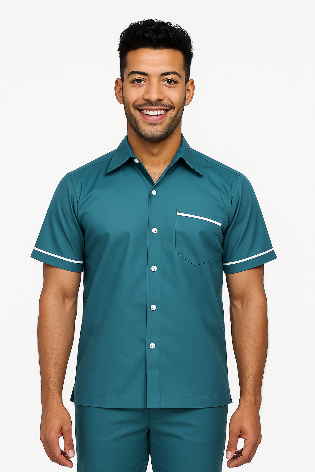 Male Nurse Uniform Shirt Teal