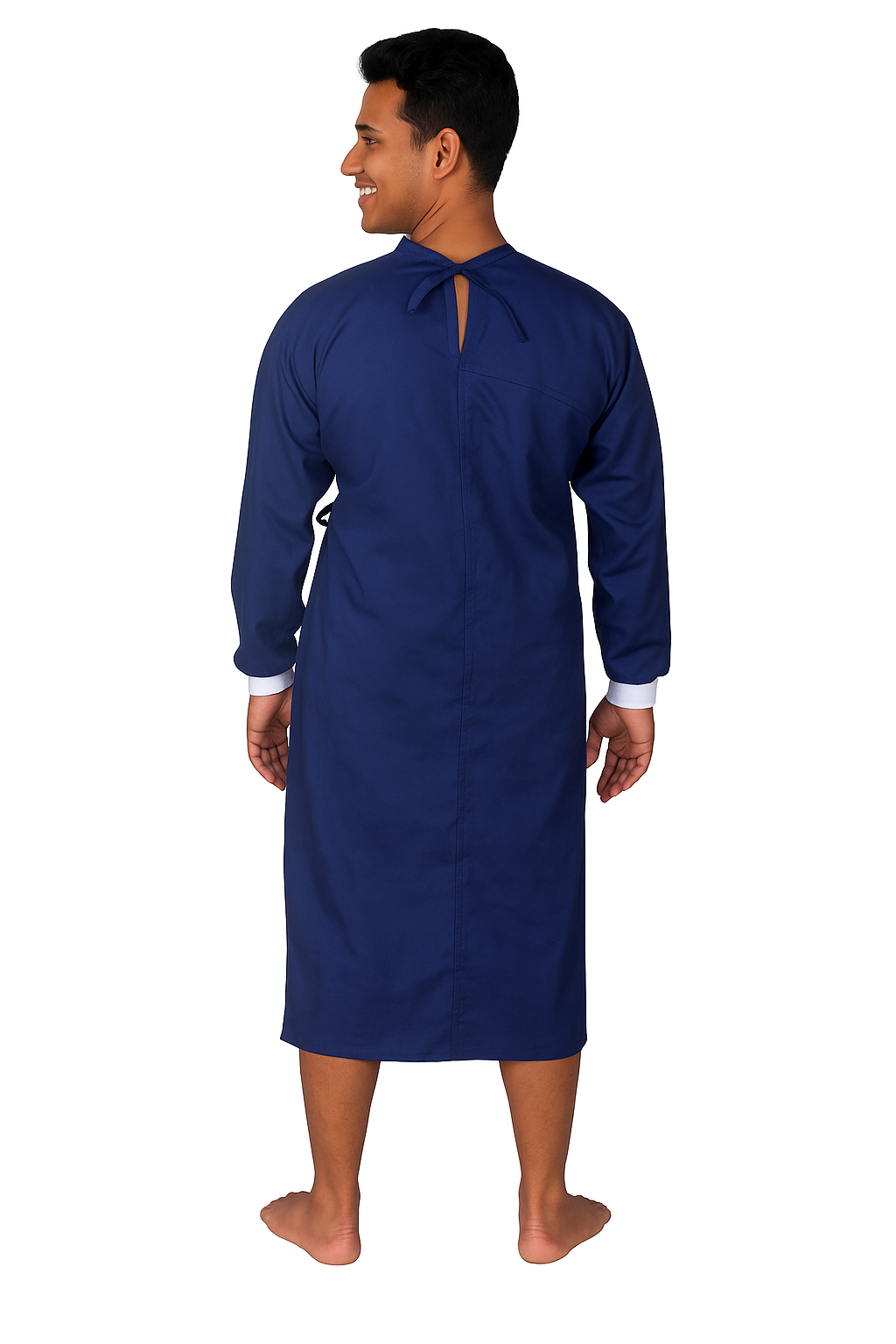 Surgeon Gown With Overlap - Blue