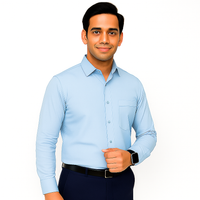 Front Desk Office Shirt Male - Blue