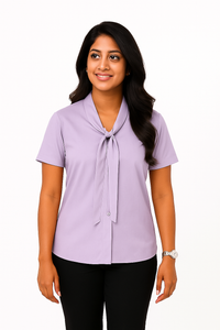 Front Desk Office Shirt Female - Purple