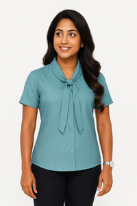 Front Desk Office Shirt Female - Teal