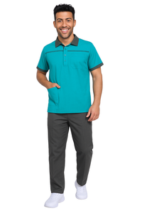 Support Crew Suit Male - Light Teal
