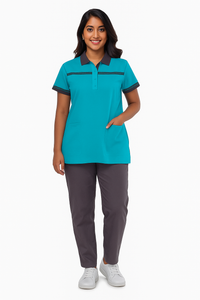 Support Crew Suit Female - Light Teal