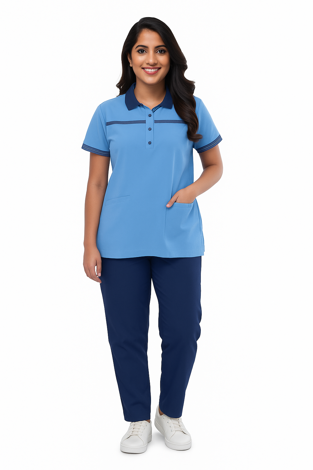 Support Crew Suit Female - Ocean Blue