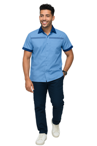 Support Crew Suit Male - Ocean Blue