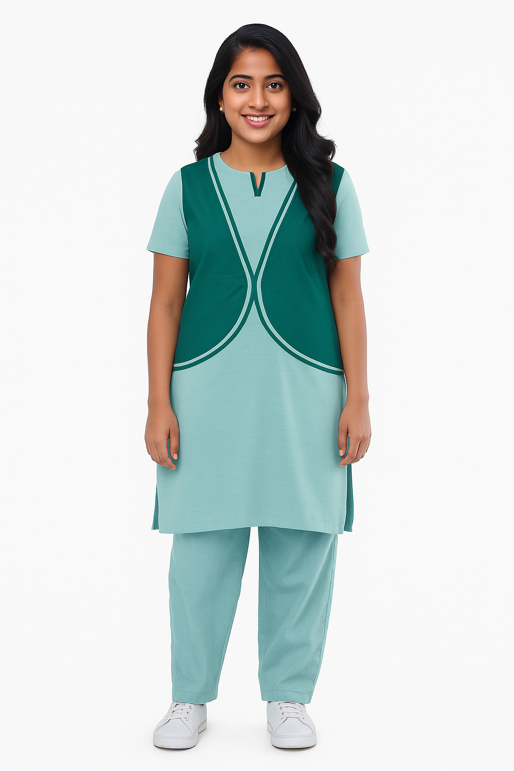 Support Crew Designer Suit Female - Green