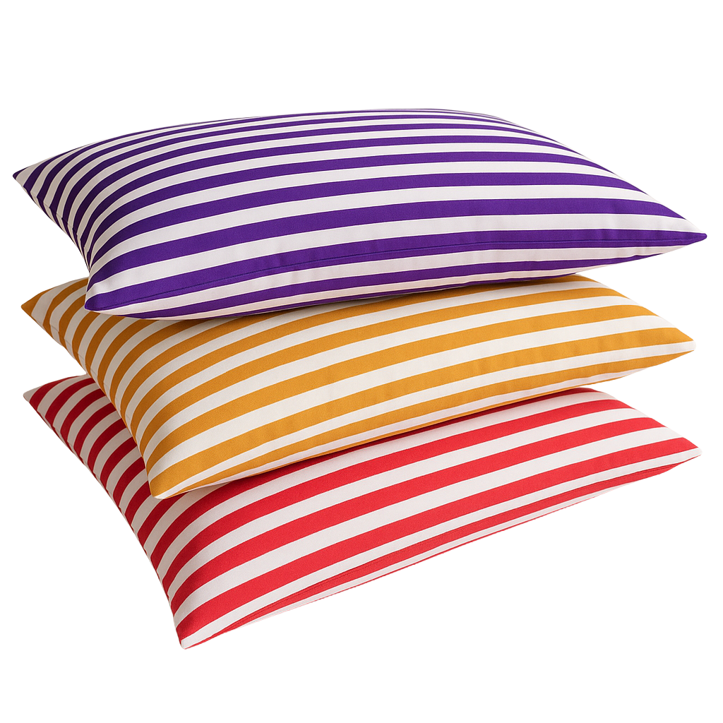 Pillow Covers - Strips Design - 19 x 28 inches (Pack of 2)